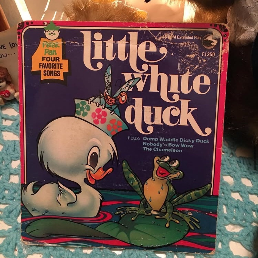 Little W H I T E Duck 45 vinyl